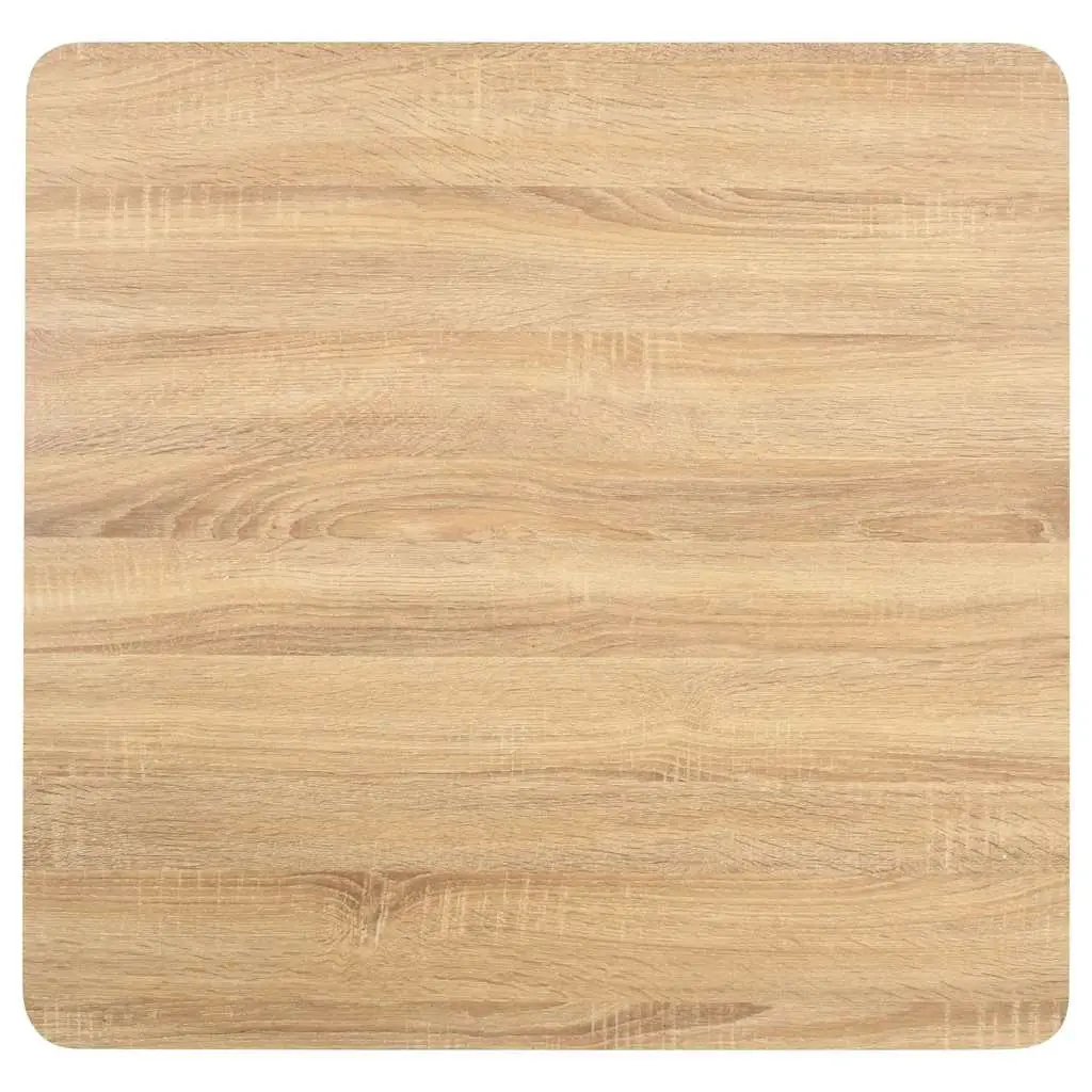 Bistro Table 80x80cm Wood Grain MDF Top Steel Leg Suitable for Dining Coffee Shop Bar