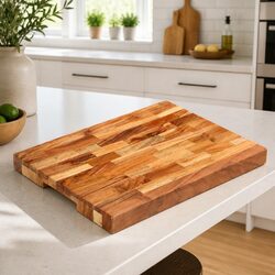 Chopping Board 40x30x4 cm Solid Acacia Wood Kitchen Cutting Board Brown