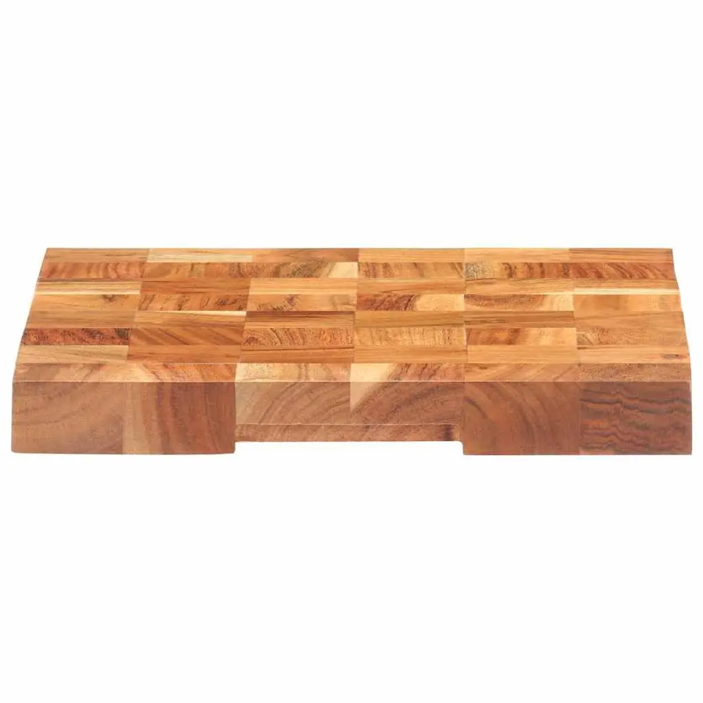 Chopping Board 40x30x3.8 cm Solid Acacia Wood Kitchen Cutting Board with Finger Groove