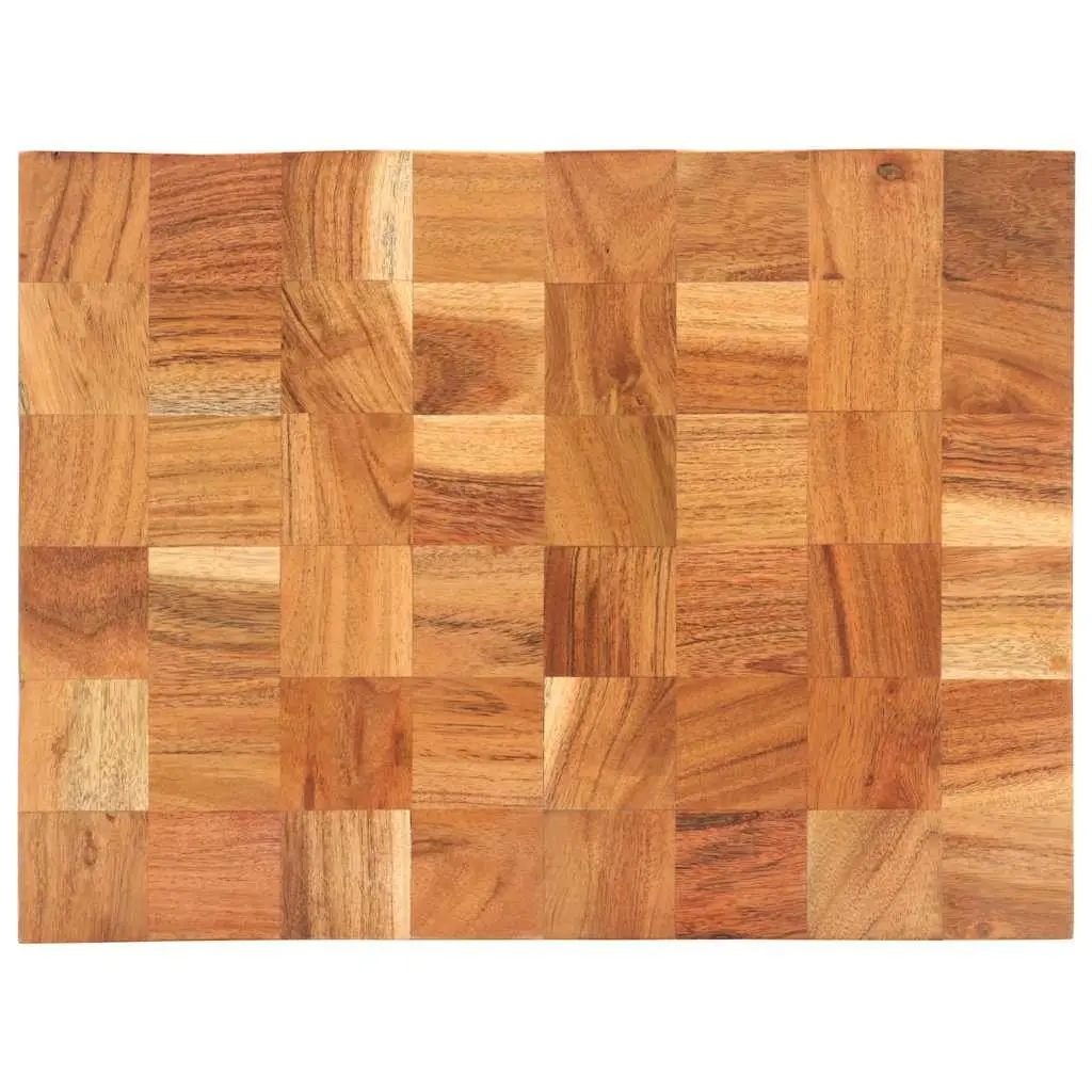Chopping Board 40x30x3.8 cm Solid Acacia Wood Kitchen Cutting Board with Finger Groove