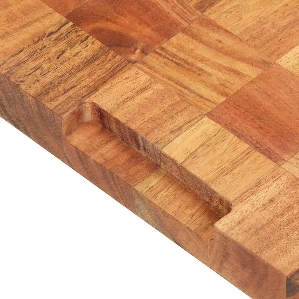 Chopping Board 40x30x3.8 cm Solid Acacia Wood Kitchen Cutting Board with Finger Groove