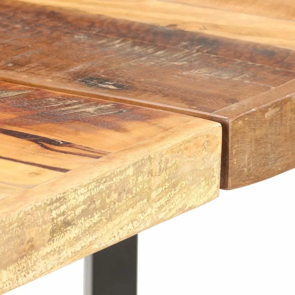 Bar Table 180x70x107 cm Solid Reclaimed Wood Industrial Dining Kitchen Furniture