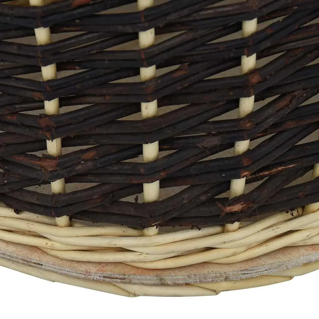 Firewood Backpack Carrier with Belts Log Storage Transport Willow Rustic Garden