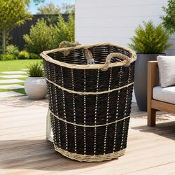 Rustic Firewood Backpack for Outdoor Spaces