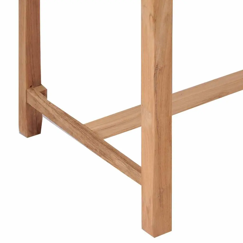Solid Teak Wood Garden Bar Table 110x60x105cm Outdoor Patio Dining Furniture