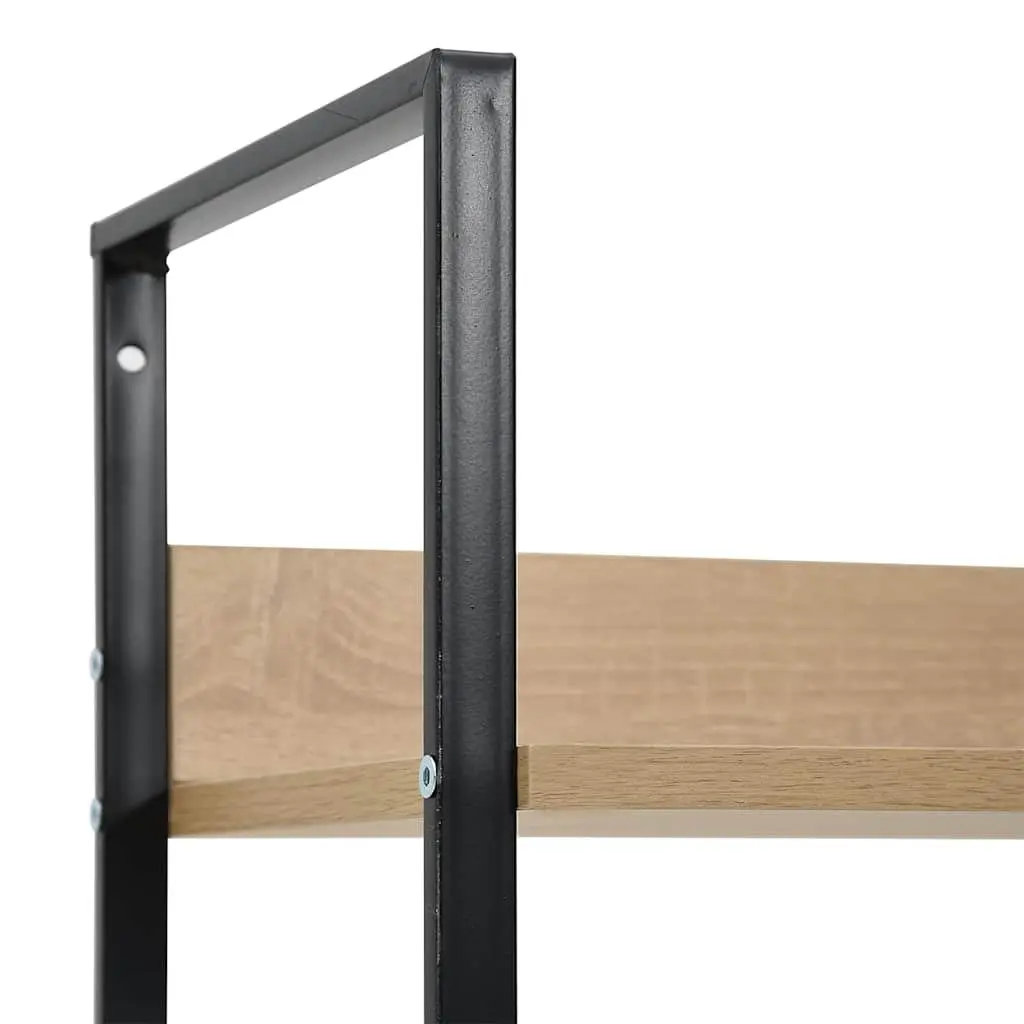 4-Layer Bookshelf Engineered Wood Standing Display Cabinet Brown