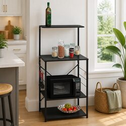 Enhance Your Space with 4-Tier Kitchen Storage Cabinet