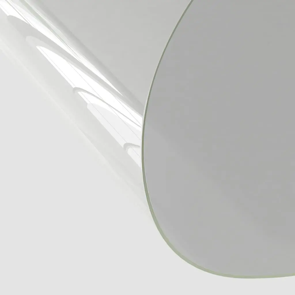 Round Table Protector 100 cm Clear PVC Film Waterproof Soft Material