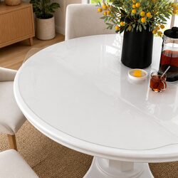 Enhance Your Space with a Transparent PVC Round Table Protector