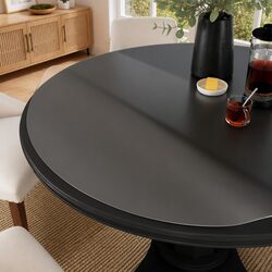 Round Table Protector 120cm Transparent PVC Waterproof Furniture Protection Film