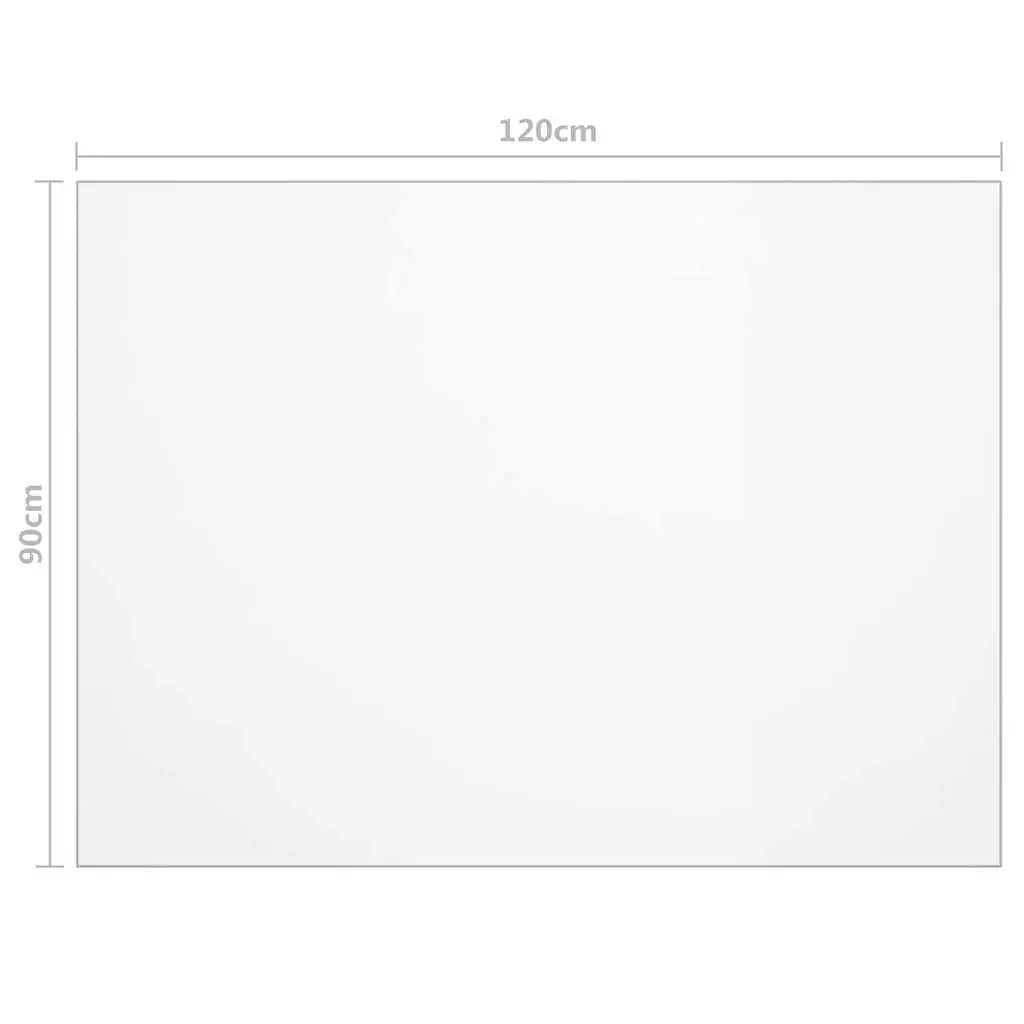 Transparent Table Protector Film 120x90cm Waterproof Oil-Resistant PVC