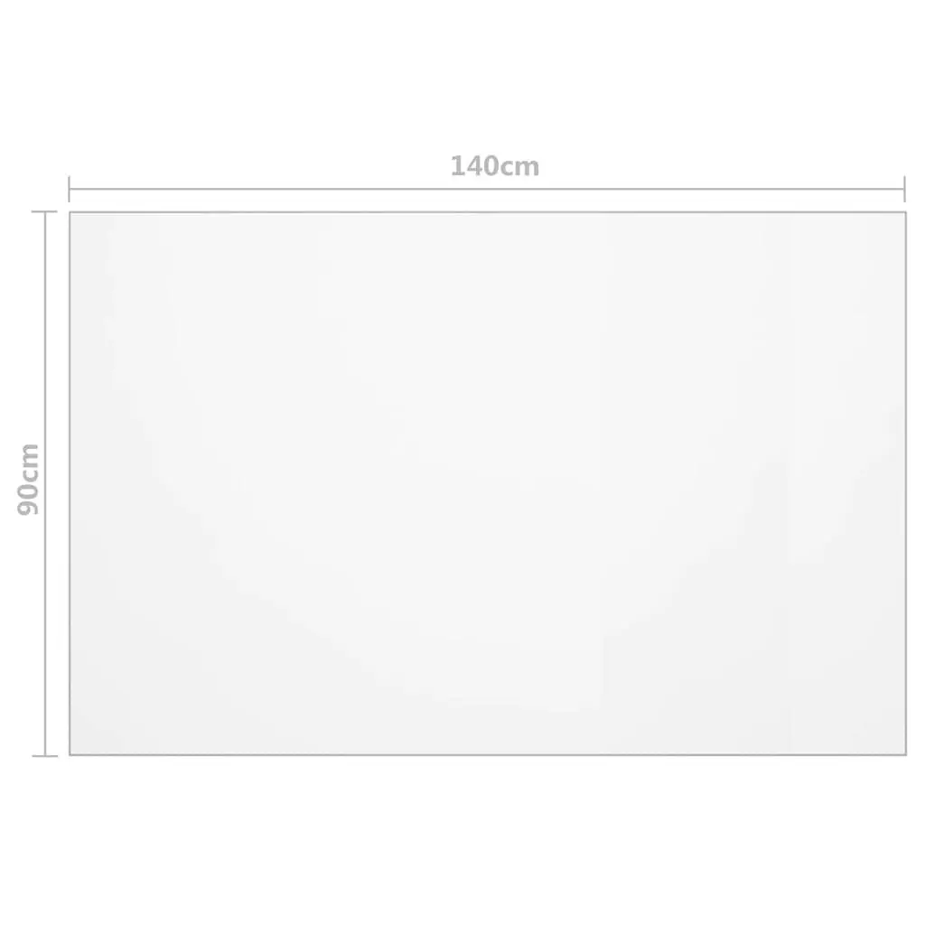 Table Protector 140x90 cm Transparent Waterproof PVC Film