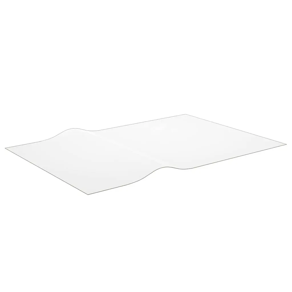 Rectangular Table Protector Mat 160 x 90 cm Transparent PVC Waterproof Oil Resistant