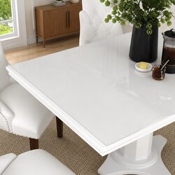 Table Protector Transparent Rectangular PVC Film Waterproof Furniture
