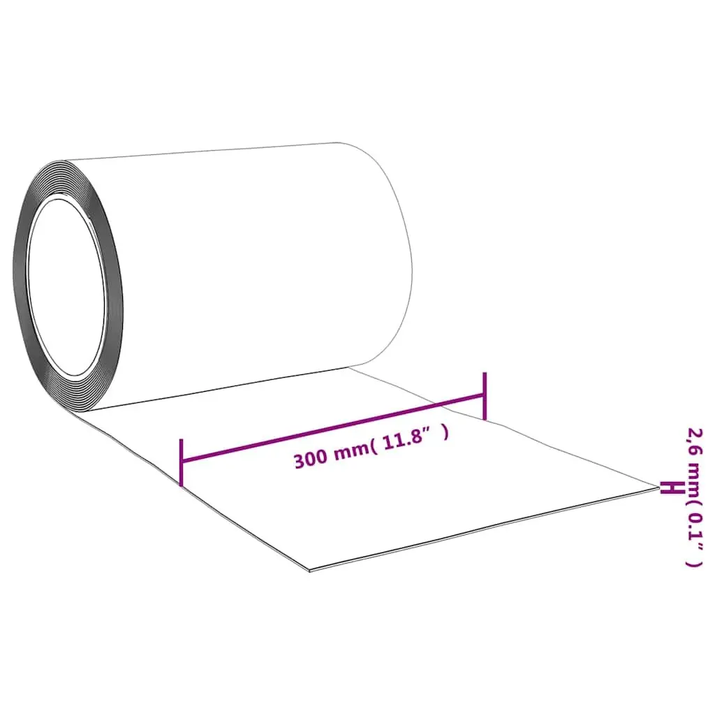 PVC Strip Curtain Roll 300mm Width Transparent Energy Saving 25m