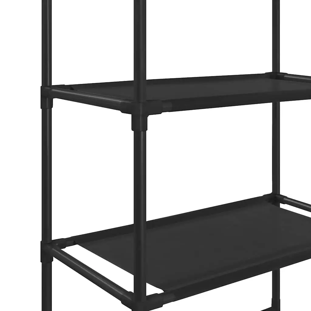 Over Toilet Storage Rack 3-Tier Stainless Steel Frame Black