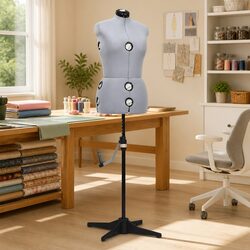 Elevate Your Workspace with the Adjustable Grey Dress Form M 40-46