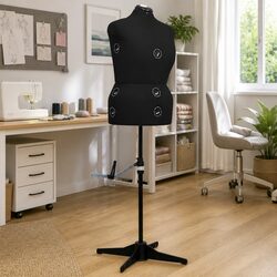 Chic Black Adjustable Female Mannequin Size L 44-50