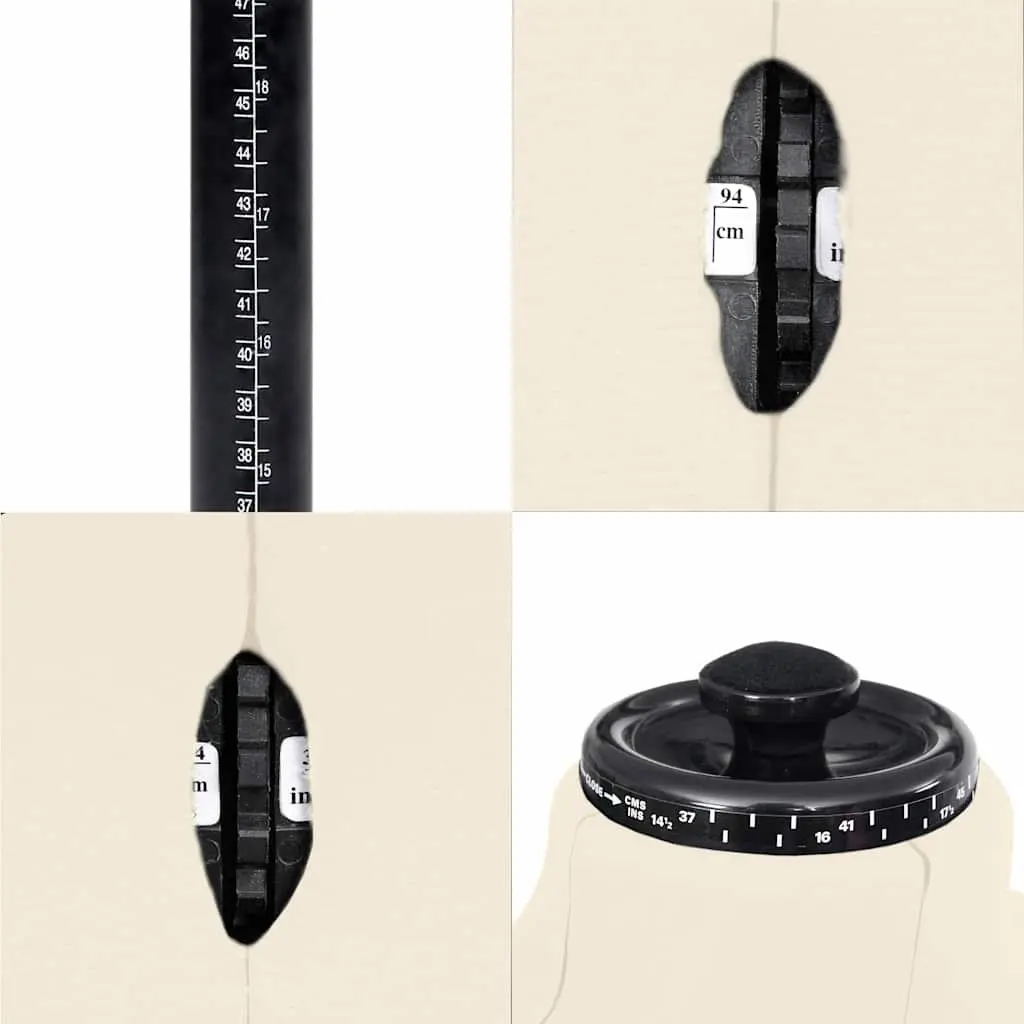 Adjustable Male Dress Form Mannequin Cream Tailor Fixture Height Customizable 37 to 45 Size