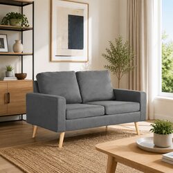Transform Your Living Space with a Grey 2-Seater Sofa