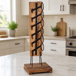 Elegant Wine Rack for 6 Bottles to Enhance Your Home