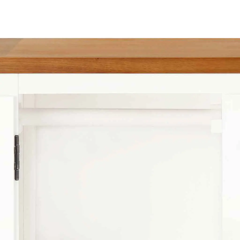 Wardrobe 76x52x105 cm Solid Oak Wood Clothes Cabinet with Hanging Rod and Drawers