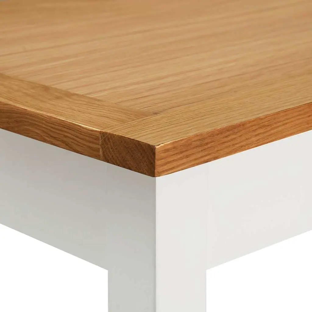 Solid Oak Wood Bar Table 100x40x110cm Brown Kitchen Dining Furniture with Storage Shelf