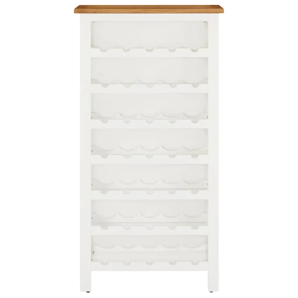 Wine Cabinet Solid Oak Wood 7 Open Wine Racks Storage Holder for Kitchen Dining Room