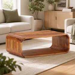 Enhance Your Space with Solid Acacia Wood Coffee Table
