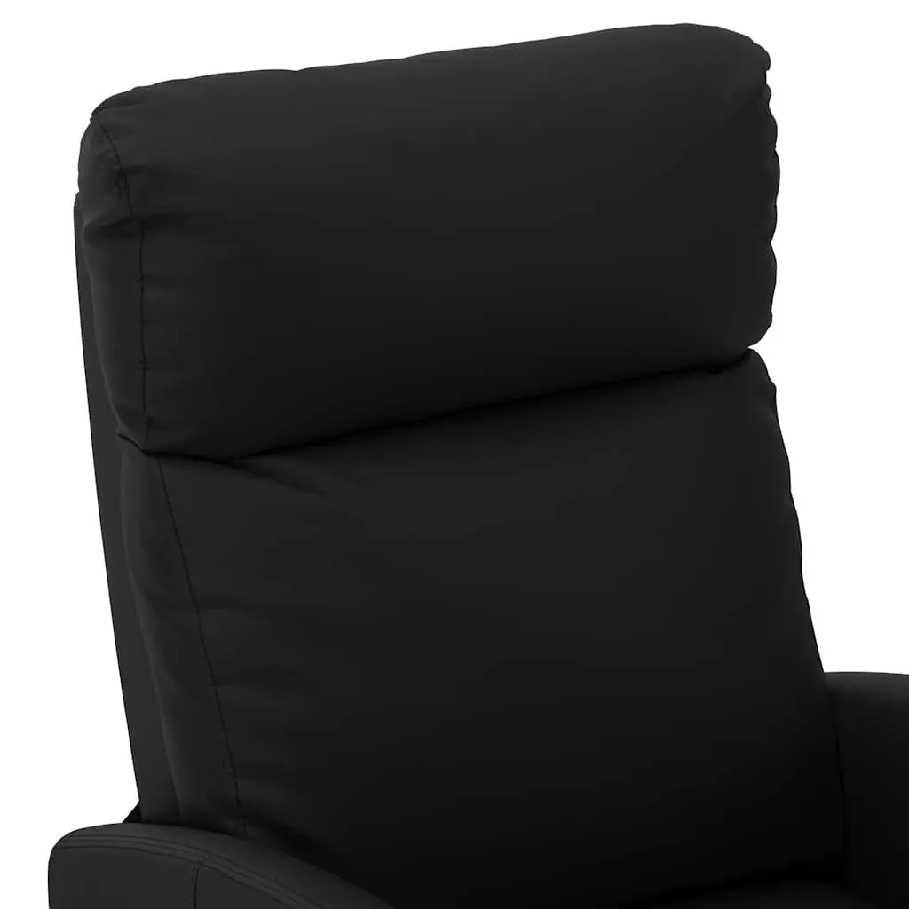 Massage Chair Black Reclining Armchair 6 Points Vibration Manual 3 Positions