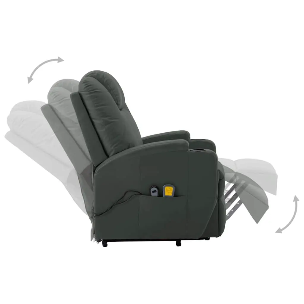 Electric Massage Recliner Chair Stand Up Power Lift 6 Points Vibration