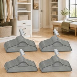 100 Pieces of Velvet Coated Clothes Hangers for a Neat Wardrobe