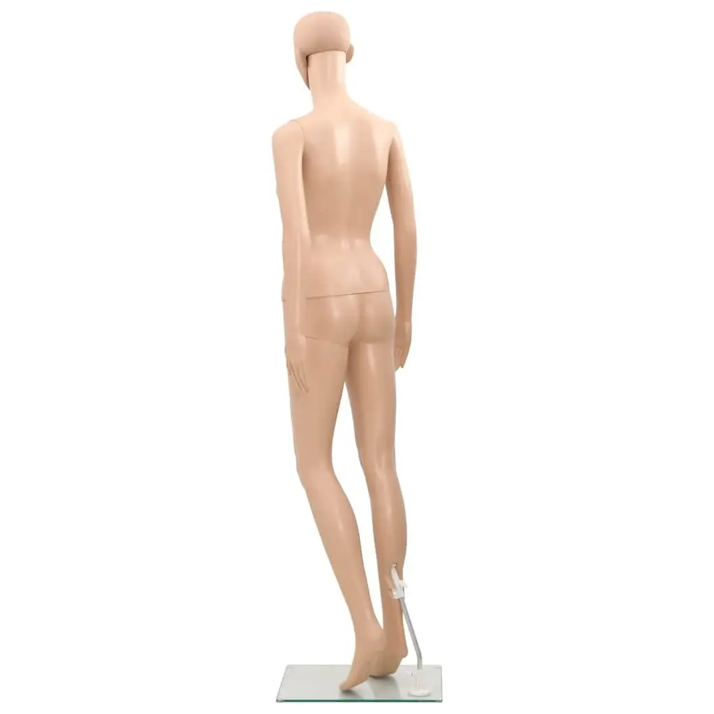Beige Adjustable 360° Female Mannequin Display Figure for Retail Boutique Shop