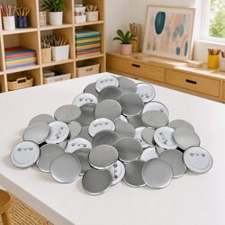 Custom Badge Making Supplies: 500pcs 58mm Pinback Buttons