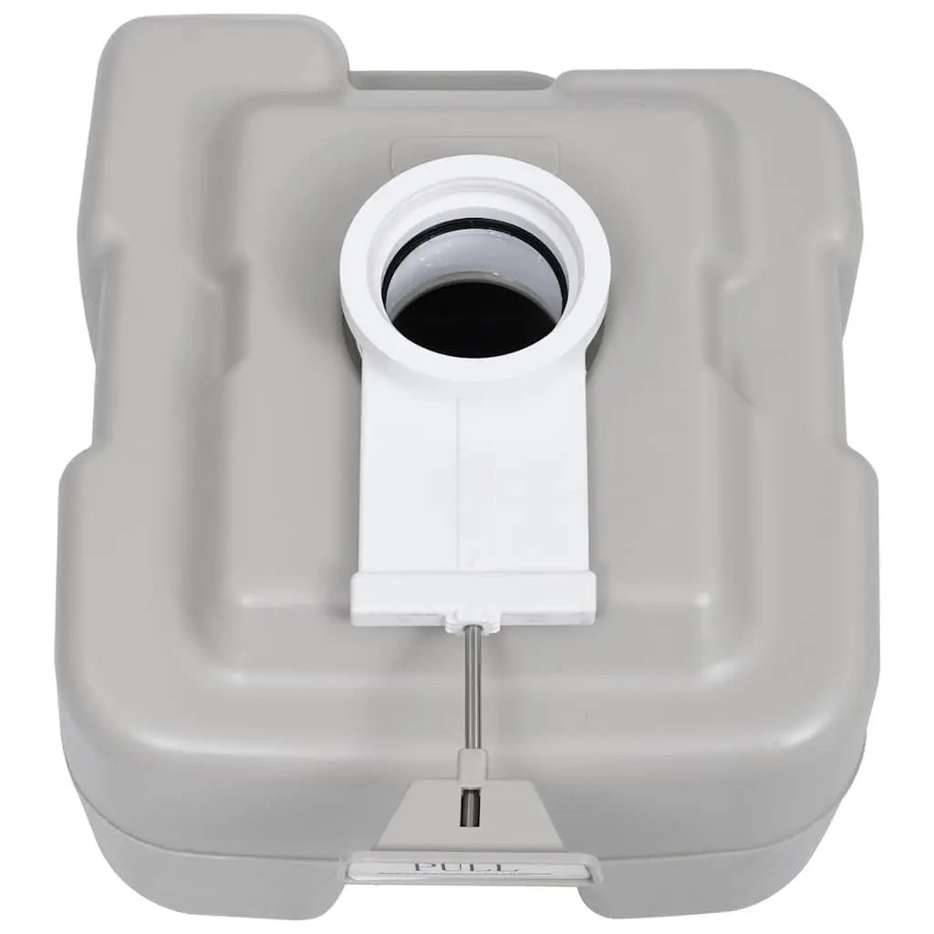 Portable Camping Toilet Grey 20L Waste 10L Fresh Water Tank Caravan Motorhome