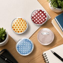 Create Stylish Badges with the 100 Set Button Badge Kit