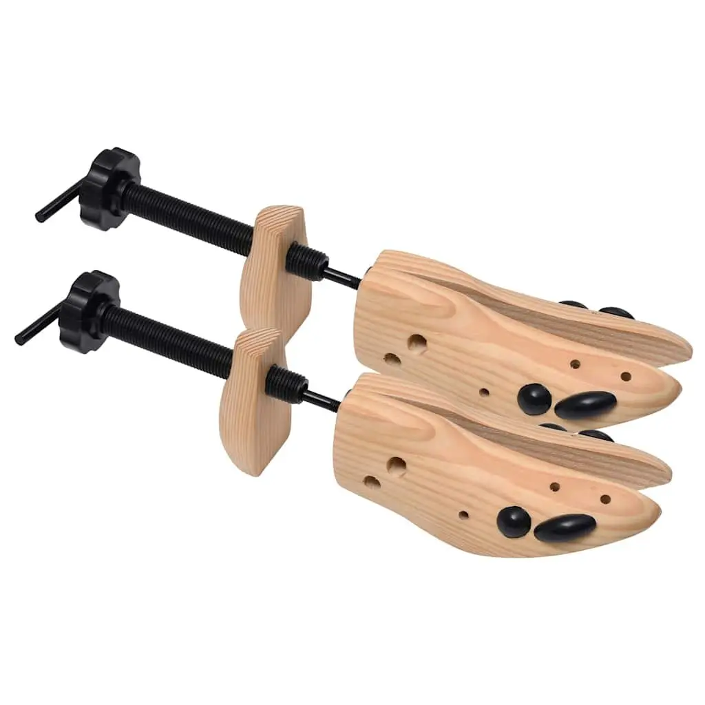 Wooden Shoe Trees Size 36-40 Moisture Absorbing Adjustable Length and Width
