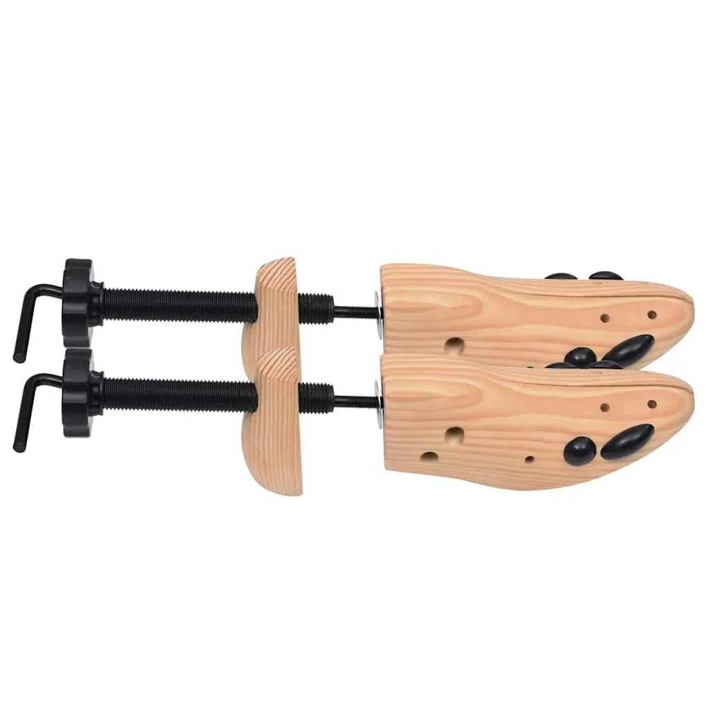 Wooden Shoe Trees Size 36-40 Moisture Absorbing Adjustable Length and Width