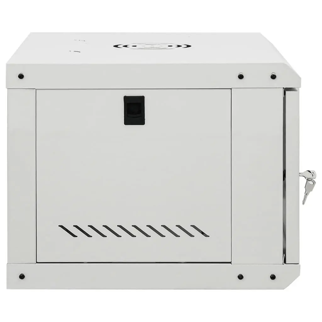 6U Wall Mounted Network Cabinet Grey Solid Cold-Rolled Steel Structure IP20