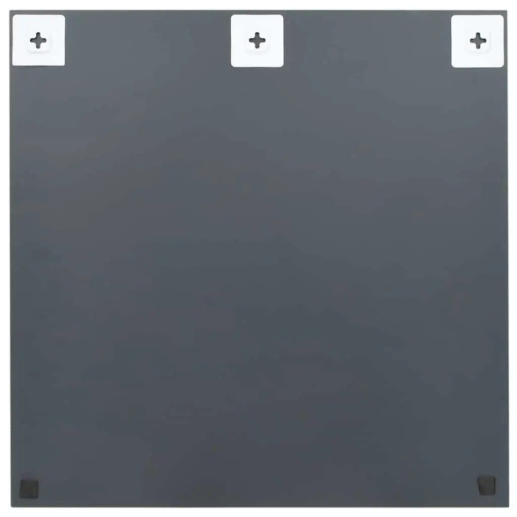 Square Wall Mirror 60x60 cm Silver Reflective Glass Minimalist Home Decor