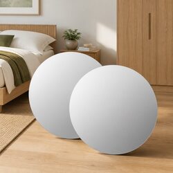 40 cm Silver Round Mirrors for Brightening Your Space