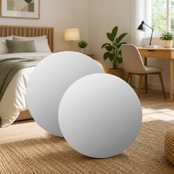 Elevate Your Space with a 50 cm Silver Round Mirror