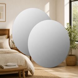 Elevate Your Space with 60 cm Silver Round Mirrors
