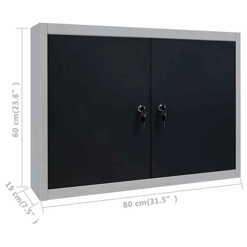 Workbench with Four Wall Panels and Two Storage Cabinets Workshop Garage