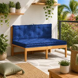 Elevate Your Outdoor Space with Blue Pallet Cushions