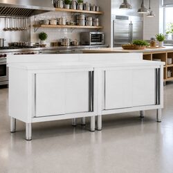 Enhance Your Kitchen Space with Stainless Steel Work Tables 200x50cm