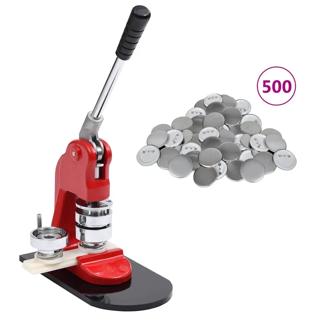 Button Maker Machine 44mm Badge Maker with 500 Pinback Button Parts Creative
