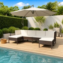 Transform Your Outdoor Space with a 6-Piece Lounge Set