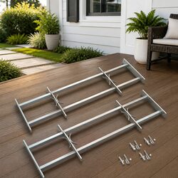 Stylish Adjustable Security Window Grilles 700-1050mm 2 Pack
