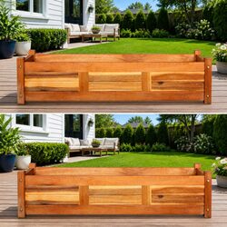 Elevate Your Outdoor Space with Wooden Planter Boxes